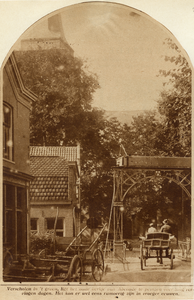 350283 Gezicht in de Hoogstraat met de Klapbrug over het Gein te Abcoude (gemeente Abcoude-Proostdij), uit het zuiden; ...